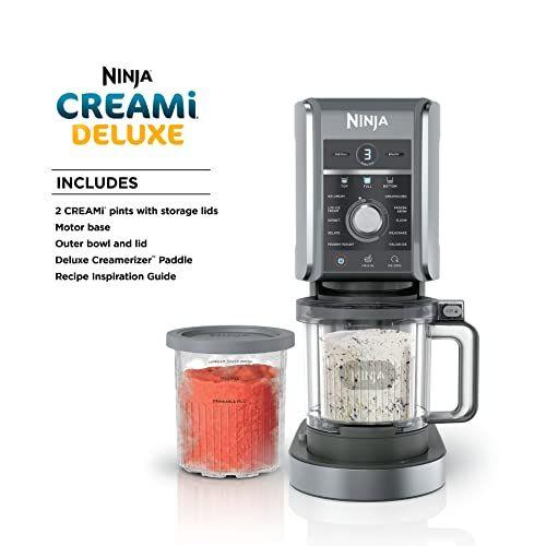 Ninja CREAMi Deluxe 11-em-1, Sorvete e Mais, Prata, 710ml